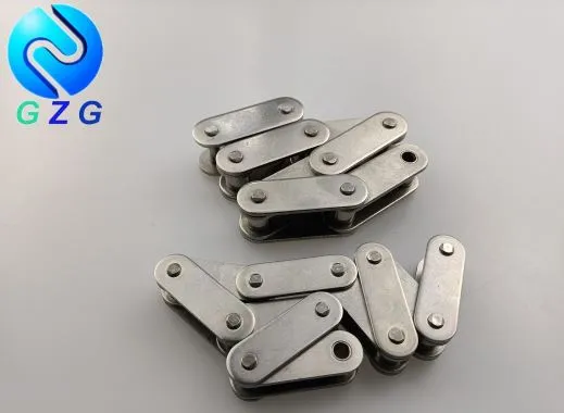 Cruach Dhosmálta Slabhra Conveyor Pitch Dúbailte Taobh Dhíreach